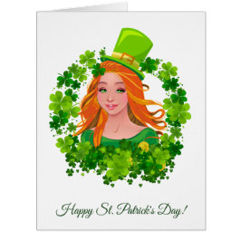 Cartão Dia do Patrick.