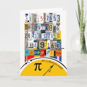 Cartão Dia do Pi para a Tia, Calculando Números