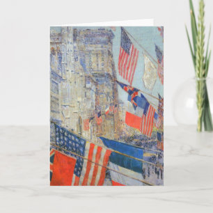 Cartão Dia dos Aliados, maio de 1917, por Childe Hassam,