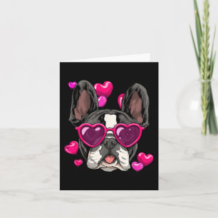 Cartão Dia dos Bulldog Casais Cardíacos Adoráveis Cão do 