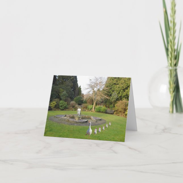 Cartão Dia dos Ganhos e Goslings (Frente)