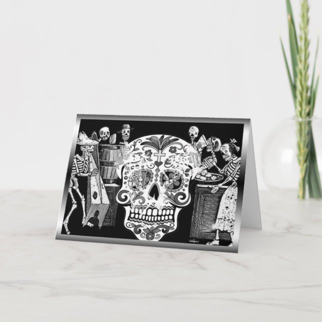 Cartão Dia dos Mortos (Frente)
