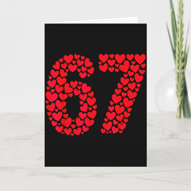 Cartão Dia dos Namorados 67 Cheio de Coração Engraçado Se (Frente)