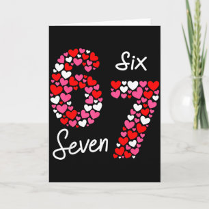 Cartão Dia dos Namorados 6-7 Meme Six Seven 6 7 Dia dos N