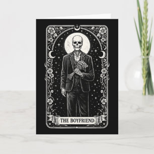 Cartão Dia dos Namorados Carta Tarot Namorado Esqueleto S