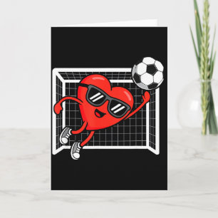 Cartão Dia dos Namorados Coração Futebol Engraçado Menino