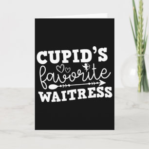 Cartão Dia dos Namorados Cupido garçonete favorita