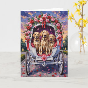 Cartão Dia dos Namorados do Cão Labrador