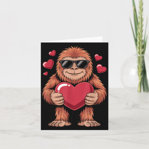 Cartão Dia dos Namorados Sasquatch - Camisas de Coração d