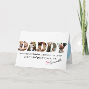Cartão Dia dos Pais 3 Foto Personalizado Papai Moderno