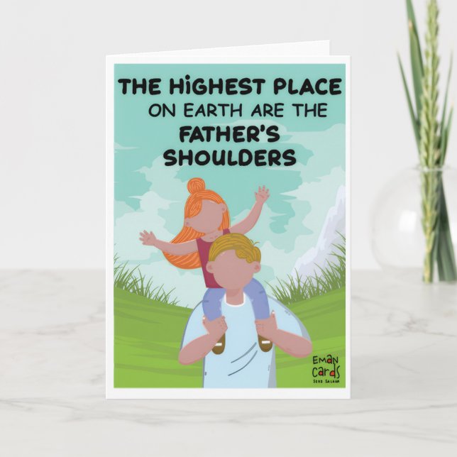 Cartão Dia dos Pais - Amor de Filha (Frente)