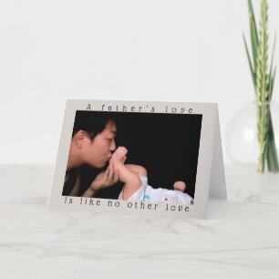 Cartão Dia dos Pais Amor de Pai Foto personalizada