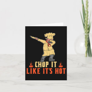 Cartão Dia dos Pais Churrasco Chop It Like It's Hot Grelh