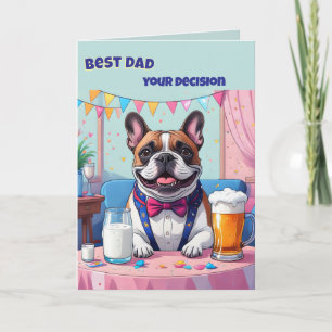 Cartão Dia dos Pais com Bulldog Francês