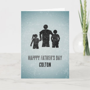 Cartão Dia dos Pais - Como um Pai - Família com seu Nome