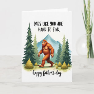 Cartão Dia dos Pais da Floresta Carta de Macaco