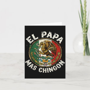 Cartão Dia dos Pais El Papa Mas Chingon Espanhol Mexicano