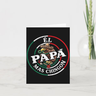 Cartão Dia dos Pais El Papa Mas Chingon Espanhol Mexicano