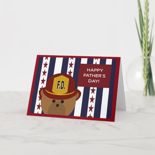 Cartão Dia dos pais feliz a meus herói & pai do (Frente)