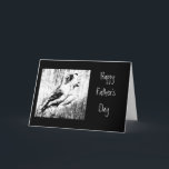 Cartão Dia dos pais feliz com as codorniz de Califórnia<br><div class="desc">Animal feliz do pássaro das codorniz de Califórnia do vintage do dia dos pais,  animais selvagens,  natureza</div>
