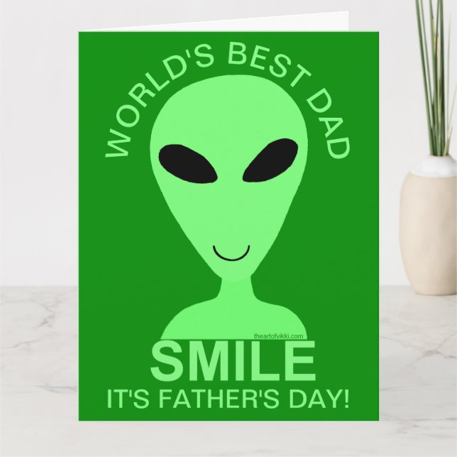 Cartão Dia dos pais feliz do divertimento do humor do (Frente)