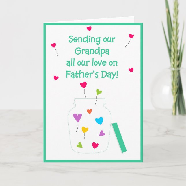 Cartão Dia dos pais feliz - vovô (Frente)