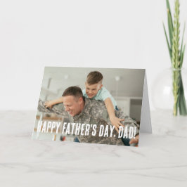 Cartão Dia dos Pais Foto Personalizada Herói do Papai