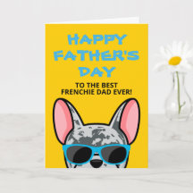 Dia dos Pais Frenchie Bulldog Azul Merle Francês