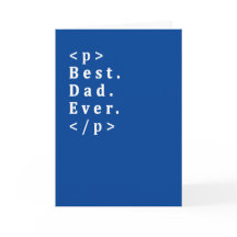 Dia dos Pais HTML Geek Divertido Desenvolvedor Web