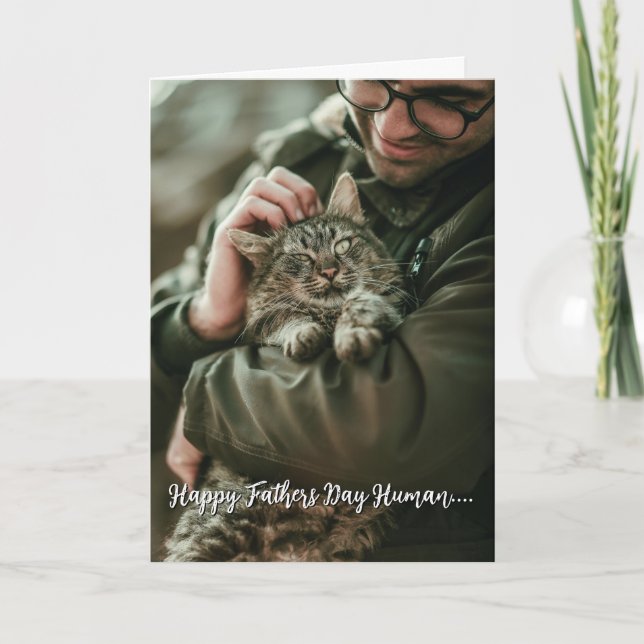 Cartão Dia dos Pais Personalizado Da Gata (Frente)