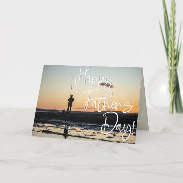 Cartão Dia dos Pais Pescaria (Frente)