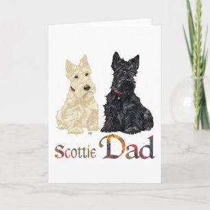 Cartão Dia dos Pais Scottish Terrier