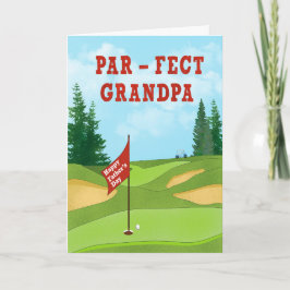 Cartão Dia dos Pais Vovô Perfeito no Golfe