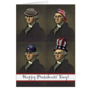 Cartão Dia dos Presidentes, George Washington Style