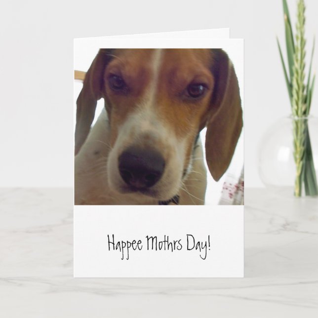 Cartão Dia feliz de Mothrs! (Frente)