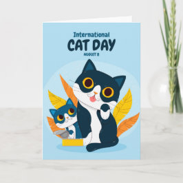 Cartão Dia Internacional da Gata