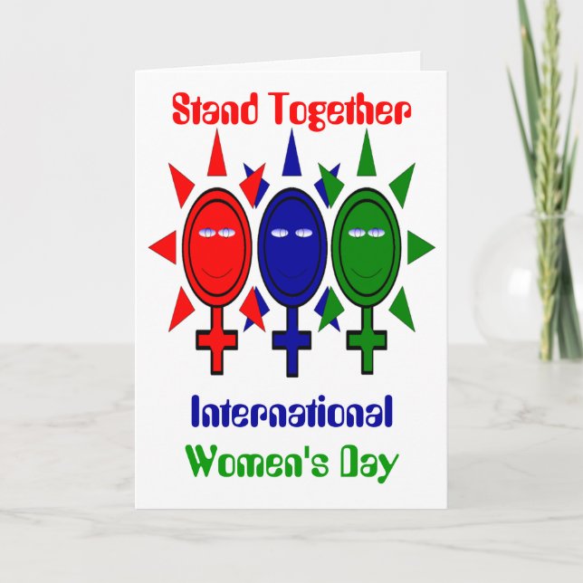 Cartão Dia Internacional da Mulher (Frente)
