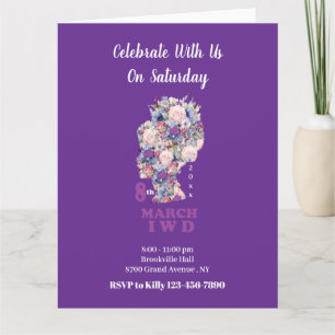 Cartão Dia Internacional da Mulher 2025: Celebrar a Femin