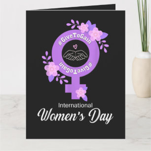 Cartão Dia Internacional da Mulher 8 de Março