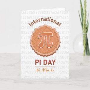 Cartão Dia Internacional Pi