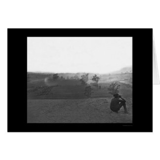 Cartão Dia mais sangrento da Guerra em Antietam 1862