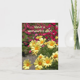 Cartão Dia maravilhoso!