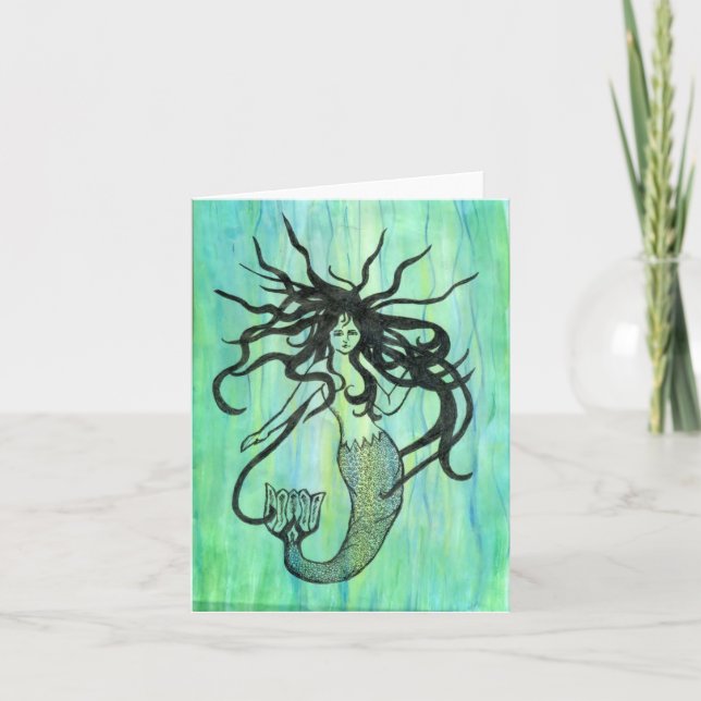 Cartão Dia mau do cabelo (Frente)