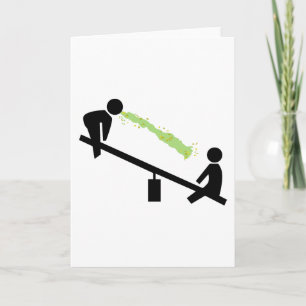 Cartão Dia Mau no Playground