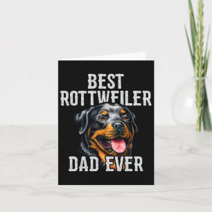 Cartão Dia . Melhor Pai Rottweiler de Todos os Tempos Pai