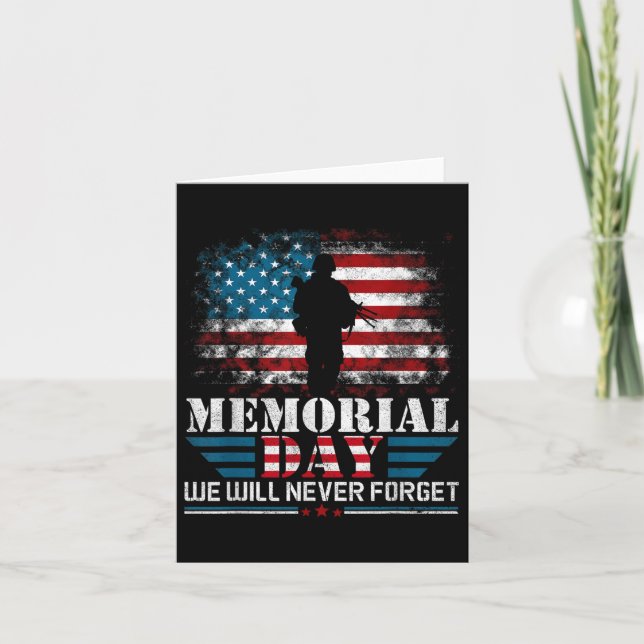 Cartão Dia Memorial Engraçado  (Frente)