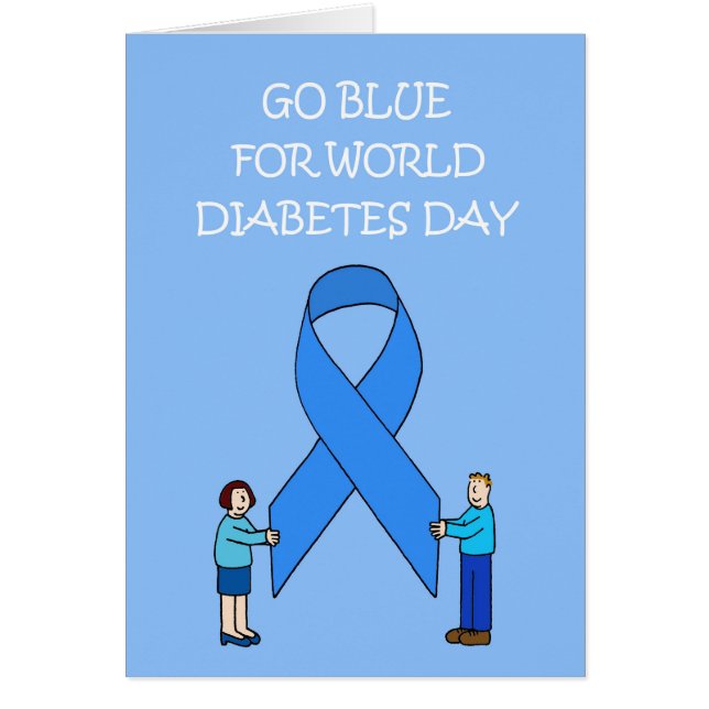 Cartão Dia Mundial da Diabetes, 14 de novembro (Frente)