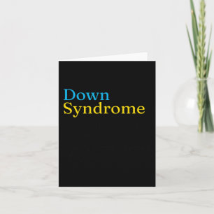 Cartão Dia Mundial da Síndrome de Down para combater idei