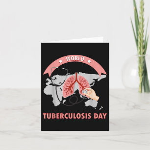 Cartão Dia Mundial da Tuberculose Dia da Sensibilização E