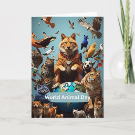 Cartão Dia Mundial dos Animais